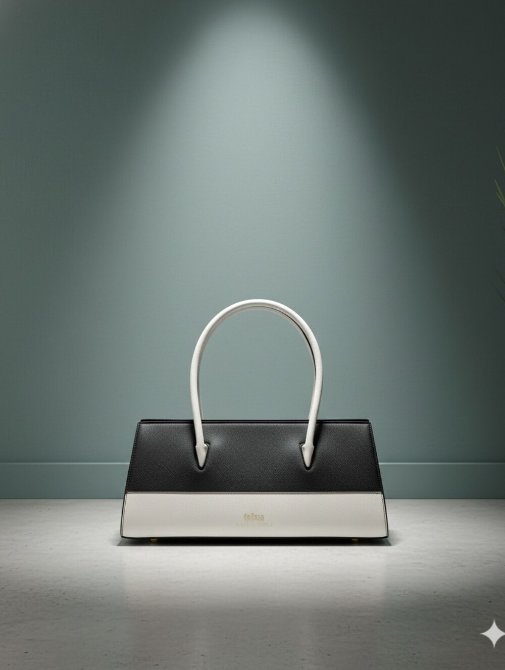 Trina Turk Colorblock Satchel W/Shoulder Strap